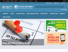 Tablet Screenshot of damsu.uncu.edu.ar