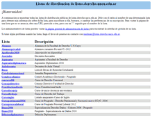 Tablet Screenshot of listas.derecho.uncu.edu.ar