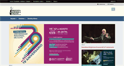 Desktop Screenshot of orquesta.uncu.edu.ar